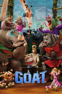 Poster artwork for the animated family film GOAT, available on demand