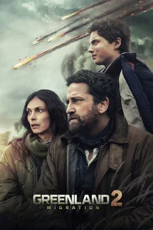 Poster artwork for the action film Greenland 2: Migration, available on demand